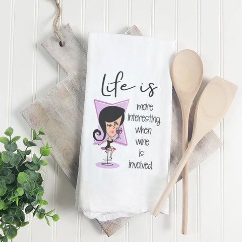 Life Is More Interesting | Towel - Tricia's Gems