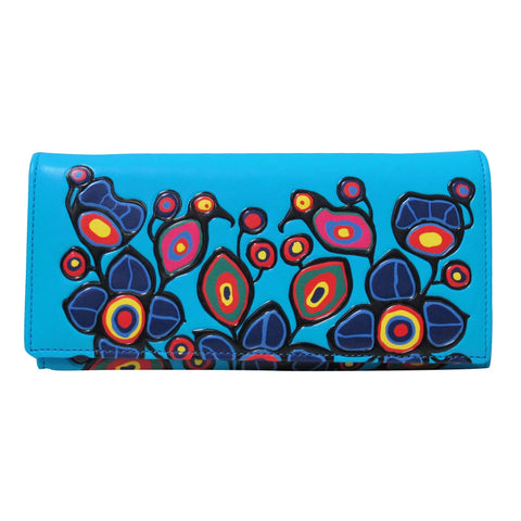 Norval Morrisseau Flowers and Birds Wallet - Tricia's Gems