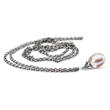 Fantasy Necklace With Pink Pearl | Trollbeads - Tricia's Gems
