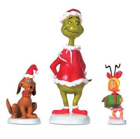 The Grinch, Max and Cindy Lou Trio of Figures | Department 56 - Tricia's Gems
