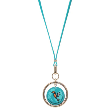 Francis Dick Hummingbird Vegan Leather Necklace - Tricia's Gems