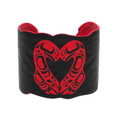 Roy Henry Vickers Eagle Heart Vegan Leather Bracelet - Tricia's Gems
