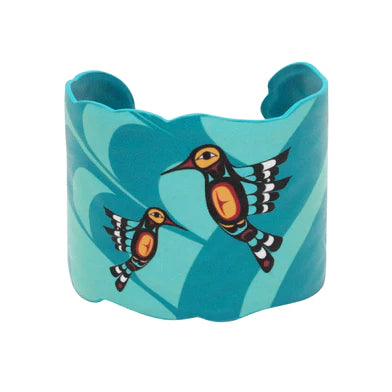 Francis Dick Hummingbird Vegan Leather Bracelet - Tricia's Gems