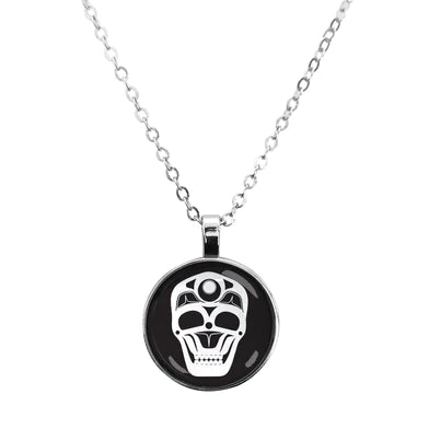 James Johnson Skull Dome Glass Necklace - Tricia's Gems