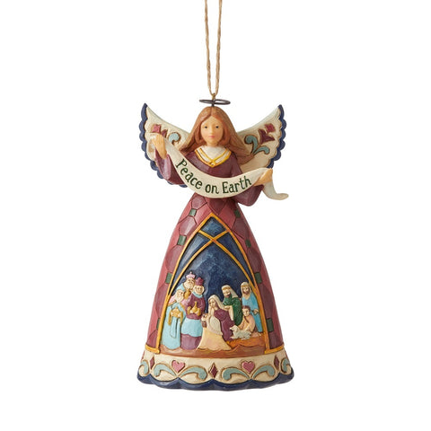 Nativity Angel Ornament Jim | Shore Heartwood Creek - Tricia's Gems