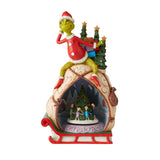 Grinch with Lited Rotatable Scene - Tricia's Gems