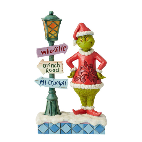 Grinch by Lit Lamppost | Jim Shore Grinch Collection - Tricia's Gems