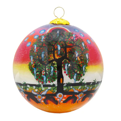 James Jacko Tree of Life Glass Ornament - Tricia's Gems