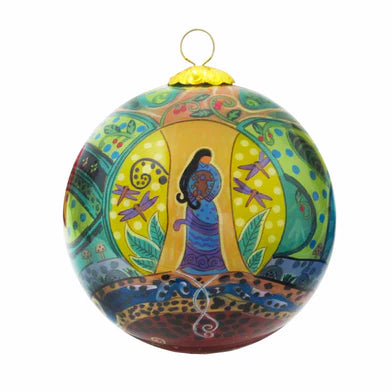 Leah Dorion Strong Earth Woman Glass Ornament - Tricia's Gems
