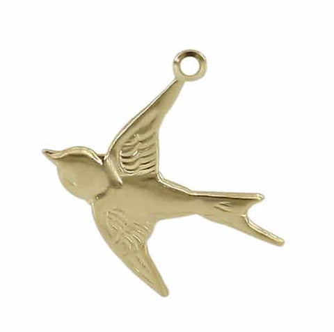 Dove Charm 14k Gold Filled | Permanent Jewelry - Tricia's Gems