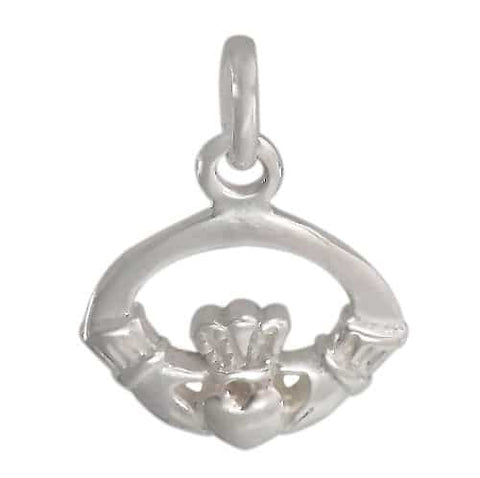 Claddagh Charm Sterling Silver | Permanent Jewelry - Tricia's Gems