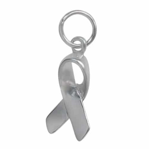 Ribbon Charm Sterling Silver | Permanent Jewelry - Tricia's Gems