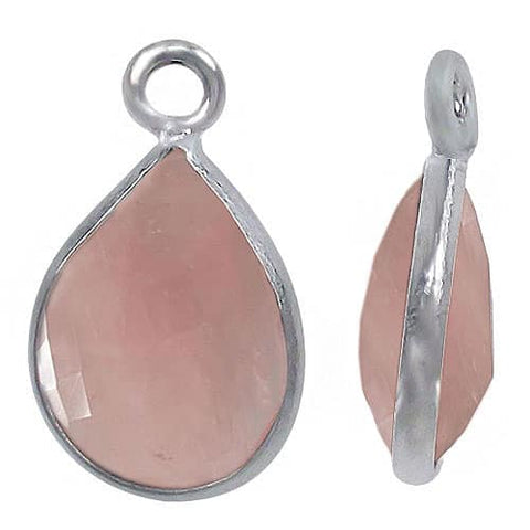 Rose Quartz Charm | Permanent Jewelry - Tricia's Gems