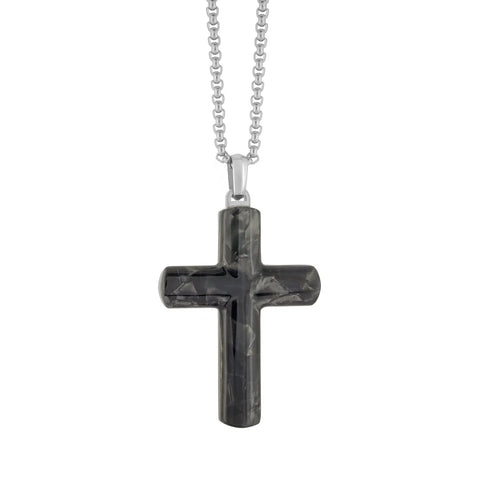 Kefar Cross Necklace | Italgem Steel - Tricia's Gems