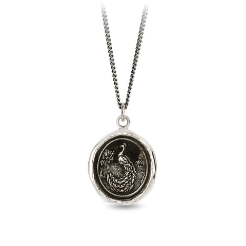 Peacock Talisman Pendant | Pyrrha - Tricia's Gems