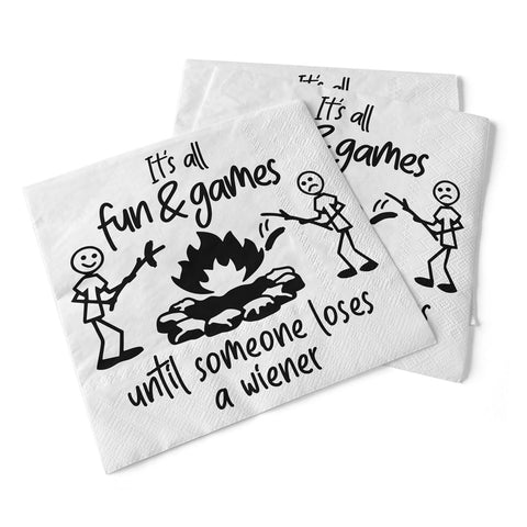 It's All Fun & Games | Beverage Napkins - Tricia's Gems