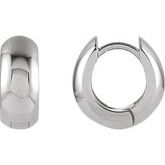 Sterling Silver 16.75mm Hinged Earrings - Tricia's Gems
