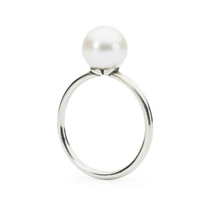 White Pearl Ring | Trollbeads - Tricia's Gems