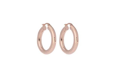 Qudo Creolen hoop earrings/Rose Gold - Tricia's Gems