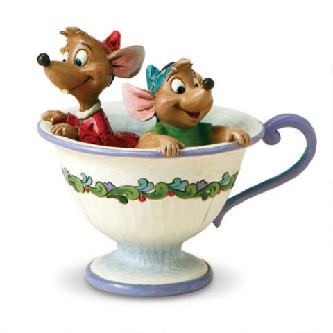 Jaq and Gus in Tea Cup - Tricia's Gems