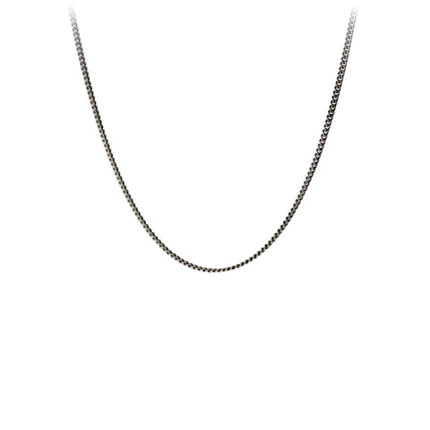 Oxidized Fine Curb Chain | Pyrrha - Tricia's Gems