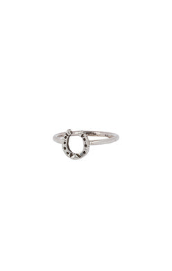 Horshoe Stackable Symbol Charm Ring by Pyrrha - Tricia's Gems