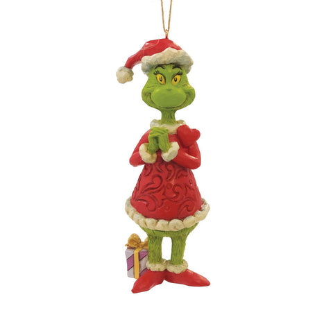 Grinch with Large Heart Ornament | Jim Shore - Tricia's Gems