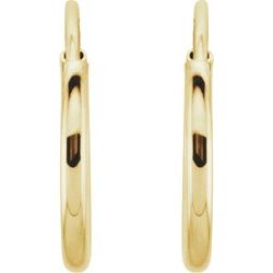 14K Yellow 10 mm Endless Hoop Earrings | Stuller - Tricia's Gems