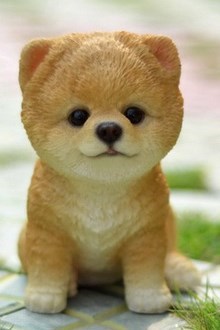 Pet Pals - Pomeranian Puppy Figurine - Tricia's Gems