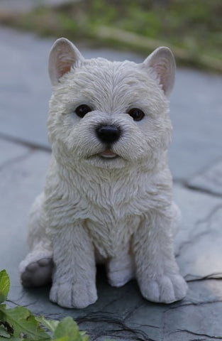 Pet Pals - White Terrier Puppy Figurine - Tricia's Gems
