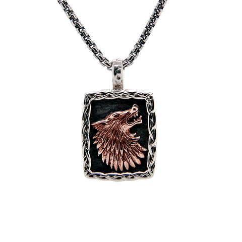 Petrichor by Keith Jack | Wild Souls Wolf Pendant - Tricia's Gems