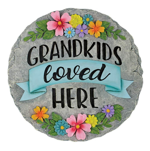 Garden Stone - Grandkids Loved Here - Tricia's Gems