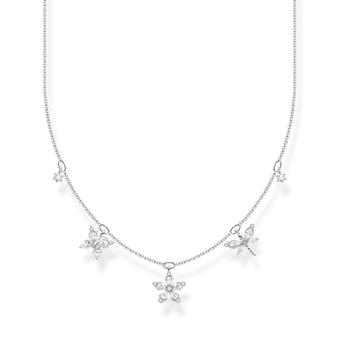 Necklace Flowers White Stones | Thomas Sabo - Tricia's Gems