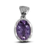 Amethyst 925 Sterling Silver Pendant - Tricia's Gems