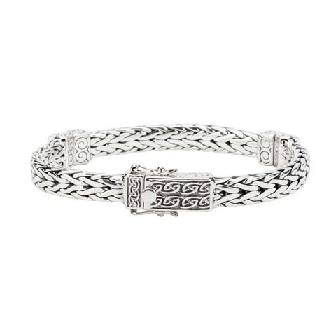 Silver Celtic Square Dragon Weave Bracelet | Keith Jack - Tricia's Gems