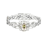 Silver And 10k Gold Guardian Angel Bangle | Keith Jack - Tricia's Gems
