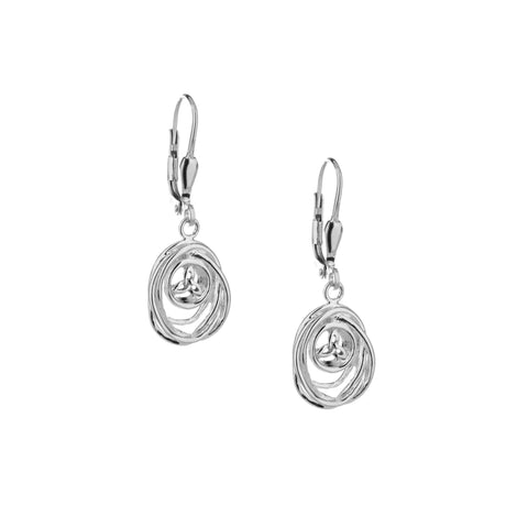 Silver Celtic Cradle Of Life Drop Earrings | Keith Jack - Tricia's Gems