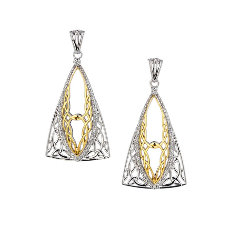 Silver And 10k Gold Tower Gateway Earrings | Keith Jack - Tricia's Gems