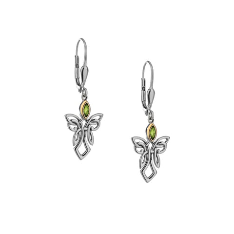 Silver And 10k Gold Guardian Angel Earrings | Keith Jack - Tricia's Gems