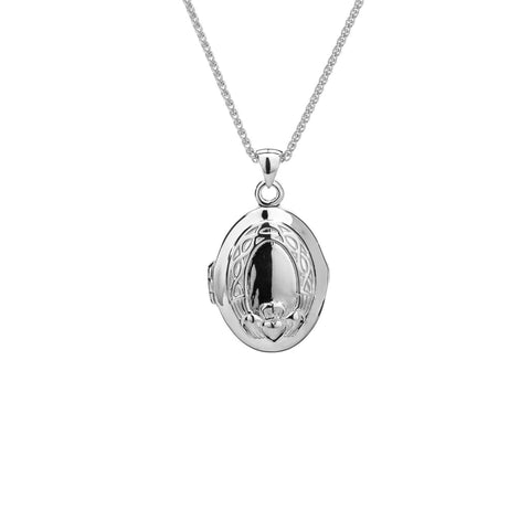 Silver And 22k Gold Gilding Claddagh Locket | Keith Jack - Tricia's Gems