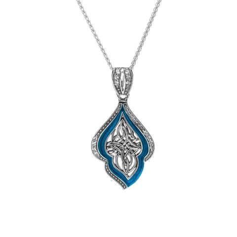 Silver Path Of Life Enamel Pendant | Keith Jack - Tricia's Gems