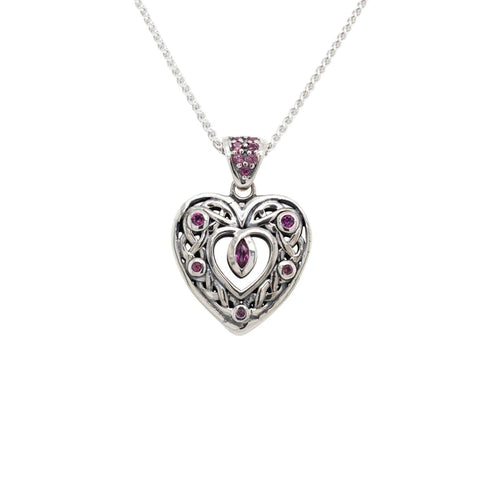 Silver Celtic Heart Pendant Small | Keith Jack - Tricia's Gems