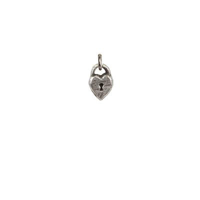 Heart Lock Symbol Charm | Pyrrha - Tricia's Gems