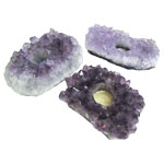 Amethyst Cluster Candle Holder - Tricia's Gems