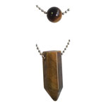 Layered Bead and Point Necklaces - Gold Tigereye - Tricia's Gems