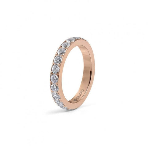Eternity Rose Gold Plated Big Spacer Ring - Tricia's Gems