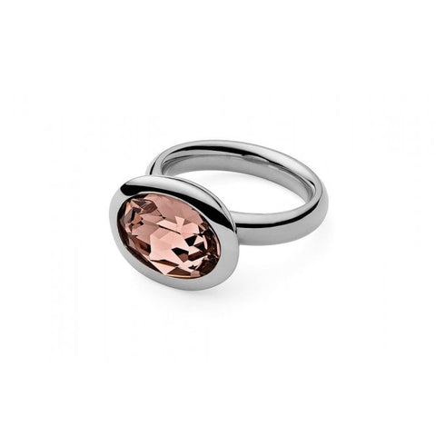 Tivola Small Stainless Steel Ring With Vintage Rose - Tricia's Gems
