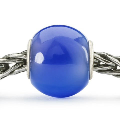 Round Blue Agate Bead - Tricia's Gems