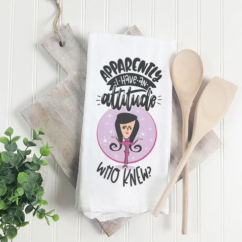 Apparently I Have An Attitude | Towel - Tricia's Gems