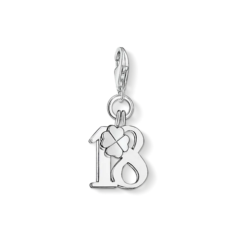 Thomas Sabo Number 18 with Cloverleaf Charm – Sterling Silver | Retired